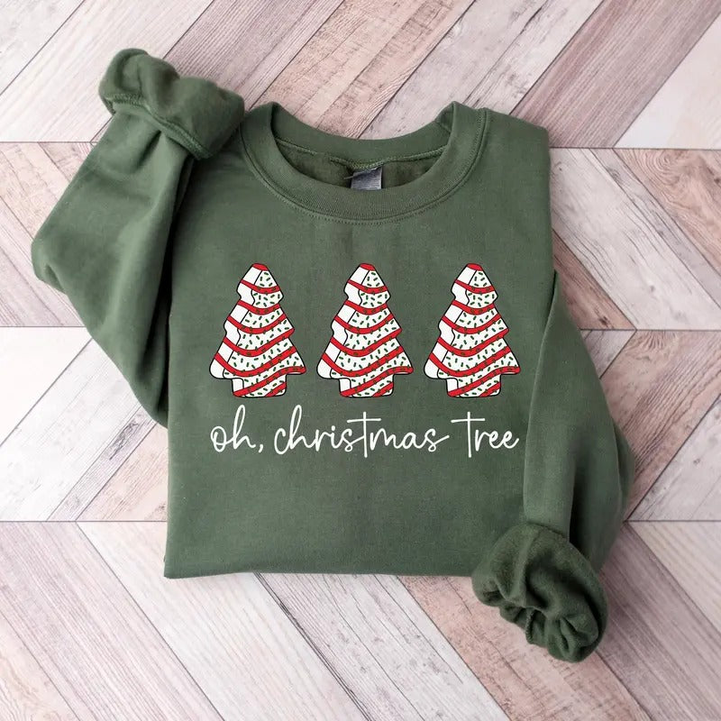 Oh Christmas Tree Sweatshirt, Christmas Sweatshirt Funny, Sweashirt, Hoodie, Unisex Shirt Menswear Tops | GrindPrints.com