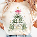 Oh Come Let Us Adore Him Christmas Sweatshirt, Hoodie, T