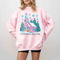 Oh Come Let Us Adore Him Pink Church Sweatshirt, Christian Christmas Shirt, Retro Christmas Shirt, Religious Christmas...