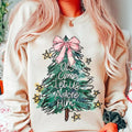 Oh Come Let Us Adore Him Sweatshirt, Jesus Christmas Shirt, Coquette Christmas Tree Sweater, Christian Christmas Hoodie,...