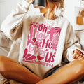 Oh How He Loves Us Sweatshirt, Christian Valentine Shirt, Bible Verse Quote, Valentine Jesus Gift, Unisex Long Sleeve...