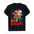Oh Snap Gingerbread Man Funny Cookie Baking Xmas 220g 100% Cotton Made Usa T-Shirts, Hoodie, Sweatshirt