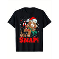 Oh Snap Gingerbread Man Christmas Funny Cookie Baking Xmas T-Shirt made in usa Hoodie, Sweatshirt | GrindPrints.com