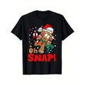 Oh Snap Gingerbread Man Christmas Funny Cookie Baking Xmas men's T-Shirt made in usa Hoodie, Sweatshirt | GrindPrints.com