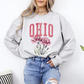 Ohio State Flower Sweatshirt, Crew Neck, Women's, Crewneck T-Shirts, Hoodie | GrindPrints.com
