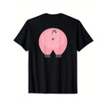 Oink! Nasty Pig Butt Funny Pig Lover Surprise Turn Around T-Shirt, 100% Cotton, Gift for Men Women Dad Mom Friends,...