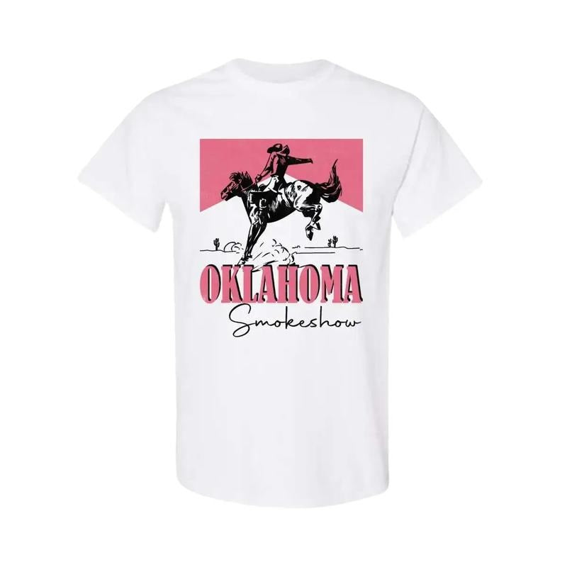 Oklahoma Smokeshow Shirt, Western Oklahoma Smokeshow Cowboy Rodeo T-Shirt Sweatshirt Hoodie | GrindPrints.com