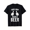 Oktoberfest Funny Guy Needs A Beer Alcohol Drinking Brewery Men's Cotton T-shirt with Enduring Round Neck Classic Prints...