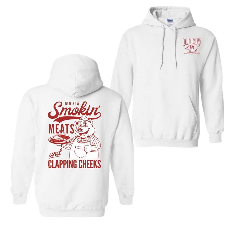 Old Row The Smokin' Meats Graphic Hoodie Sweatshirt T-Shirt, For Men And Women, Trendy Shirt | GrindPrints.com
