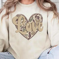 Old School Camo Heart With Love Sweatshirt, Old School Camo Valentine Gift, Valentine Tee, Love Camo Shirt Hoodie