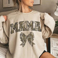 Oldschool MAMA Camo Coquette Bow Sweatshirt