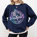 On My Husband's Last Nerve Sweatshirt, Sarcastic Women's Tops for Wife, Skeleton Wifey Sweaters, Funny Wife Life...