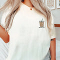 On the Rocks Iced Coffee Weather Comfort Colors Tee, Coffee Graphic T-Shirt, Retro Tee, Gift for Her, Trendy, Coffee...