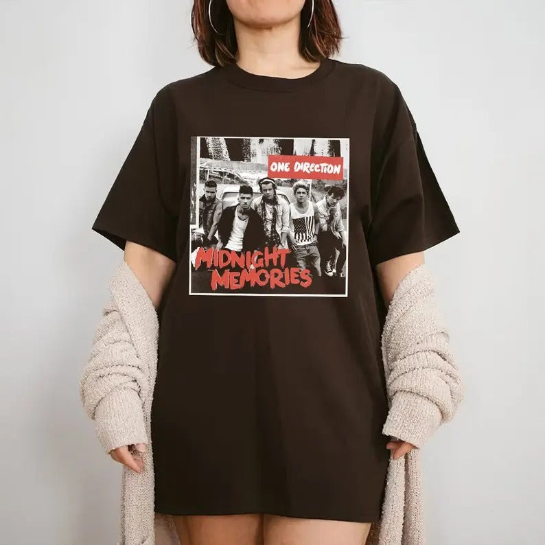 One Direction World Tour shirt, Midnight Memories shirt, One Direction Shirtmen Unisex tshirt Cotton Menswear Fit Top...