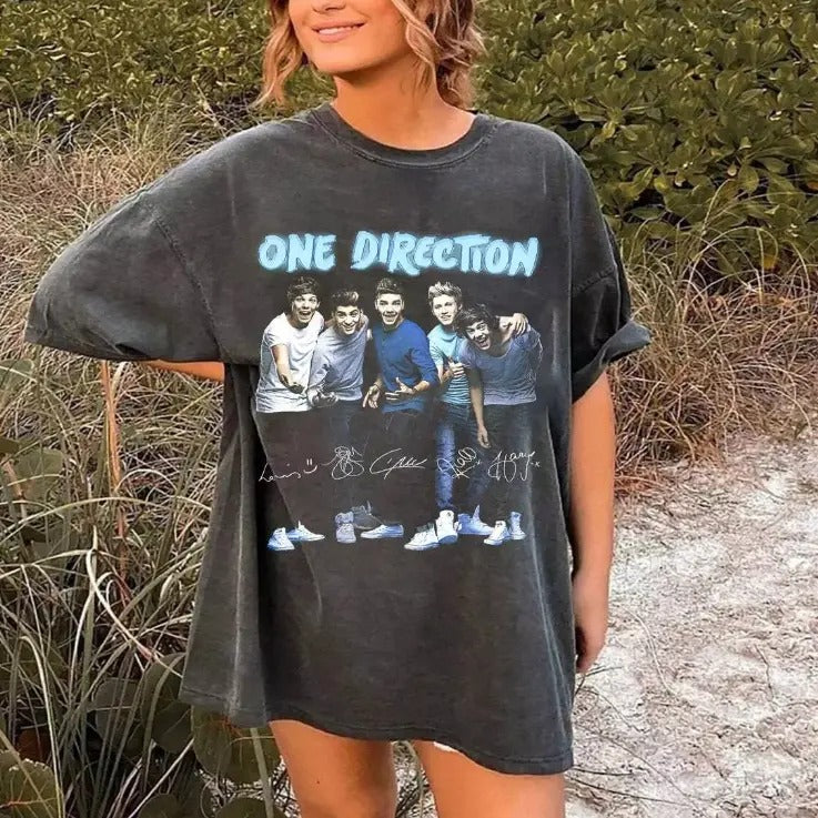One Direction shirt, 1d shirt, member's signature One Direction Shirt Hoodie, Sweatshirt | GrindPrints.com