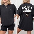 One Hell Of A Mother T-shirt Graphic Tee Oversized Traditional Panther Hoodie, Sweatshirt | GrindPrints.com