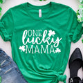One Lucky Mama Bella Canvas T-Shirt Hoodie, Sweatshirt | GrindPrints.com