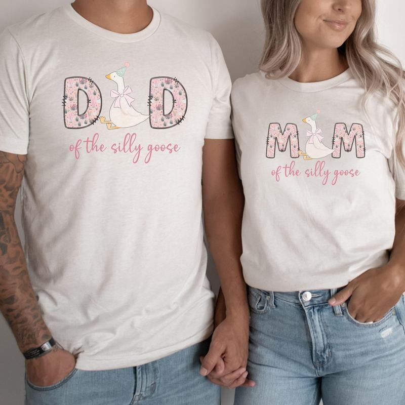One Silly Goose 1st Birthday Matching Family Shirt One Silly Mama Birthday Outfit Matching Mommy and Me Tee Goose...