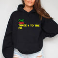 One Two Three Quote, 90's Graphic Hoodie Casual Street Style Fleece Fabric Pullover Hooded Sweatshirt for Women for Men,...