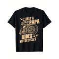 Only Cool Papa Rides Motorcycles T-Shirt Funny Father's Day T-Shirt Made in USA Hoodie, Sweatshirt | GrindPrints.com