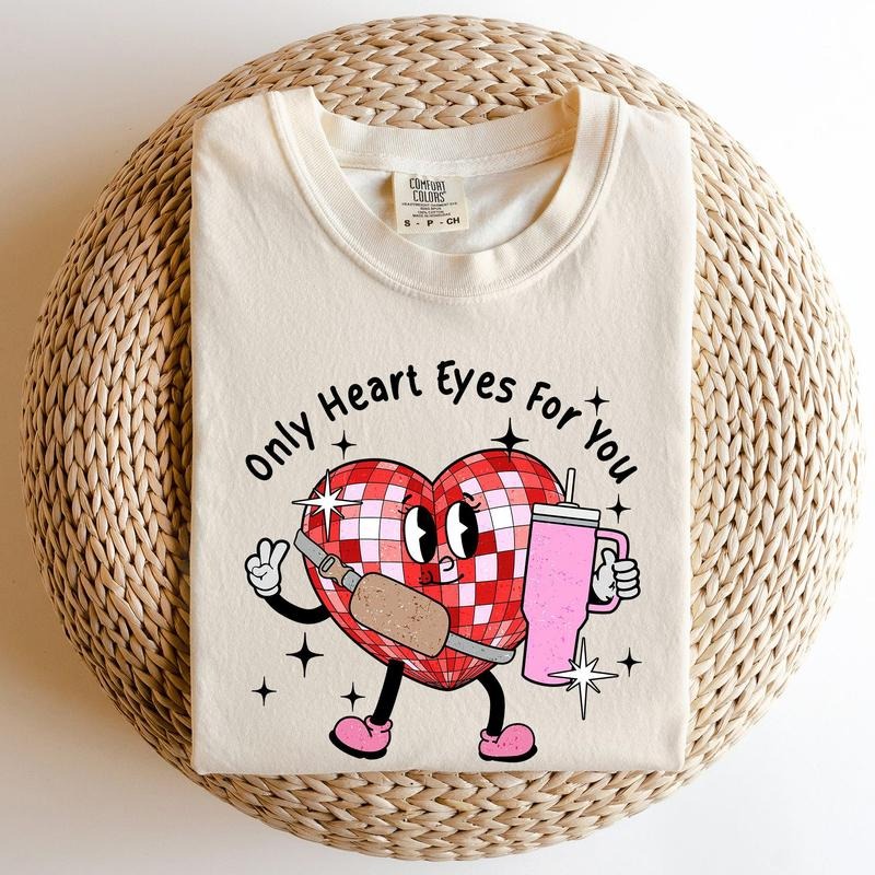 Only Heart Eyes For You, Disco Heart, Bougie, Boojee, Comfort Colors Tshirt, Valentine's Day, Valentine's Day Comfort...