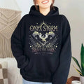 Onyx Storm Brave The Dark Shirt, Book Lovers, Fourth Wing Series Sweatshirt, Basgiath War College Bookish Merch, The...