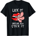 Oral Sex Tongue | Lick It Before You Stick It | Adult Humor T-Shirt made in usa Hoodie, Sweatshirt | GrindPrints.com