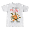 Orange Shirt Art Graphic Tee, Fruit Shirt Pastel Orange Shirt, Foodie Gift for Her Graphic Shirt, Aesthetic Fruit Shirt...