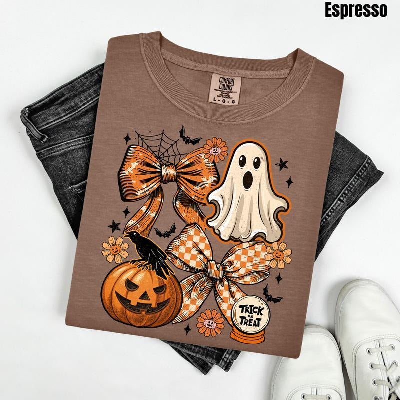 Orange Trick Or Treat Comfort Colors T-Shirt 'NLB' Hoodie, Sweatshirt | GrindPrints.com