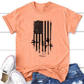 USA Flag Apparel, Printed In The USA, Tee / Tank / V Neck Gray / White / Blue / Hot Pink / Orange, #sassy #cute...