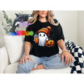 Orca ~ Halloween Cute Ghost Comfort Colors T-shirts ~ Unisex Fit ~ Small
