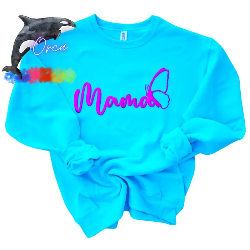 Orca ~ MAMA Unisex Sweatshirts ~ Small - 4XL Christmas gift Crewneck Casual Womenswear T-Shirts, Hoodie | GrindPrints.com