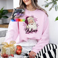 Orca ~ SANTA BELIEVE Unisex Sweatshirts ~ Small - 4XL Christmas Crewneck Casual Womenswear T-Shirts, Hoodie | GrindPrints.com