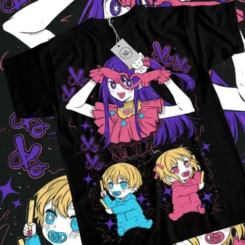 Oshi No Ko T-Shirt Ai Hoshino Waifu Girl Call Of The Night Anime Tshirt All Size Hoodie, Sweatshirt | GrindPrints.com
