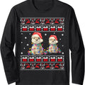 Otter Ugly Christmas Sweater Xmas Lights Family Matching Long Sleeve T-Shirt Hoodie, Sweatshirt | GrindPrints.com
