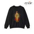 Our Lady of Guadalupe Virgen De Guadalupe Sweatshirt Casual Street Style Fleece Fabric Crewneck Pullover Sweatshirt Tops...
