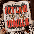 Out-law Women Flames shirt, vintage crewneck sweatshirt, western outfit women, cowgirl outfits, western clothing stuff...