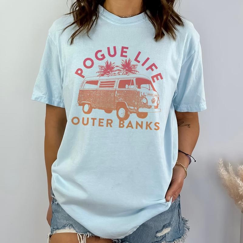 Outer Banks Pogue Life T-Shirt  Comfort Colors ,OBX Show Shirt, Outer Banks Pogue Life, Beach Tee, Oversized, Spring...