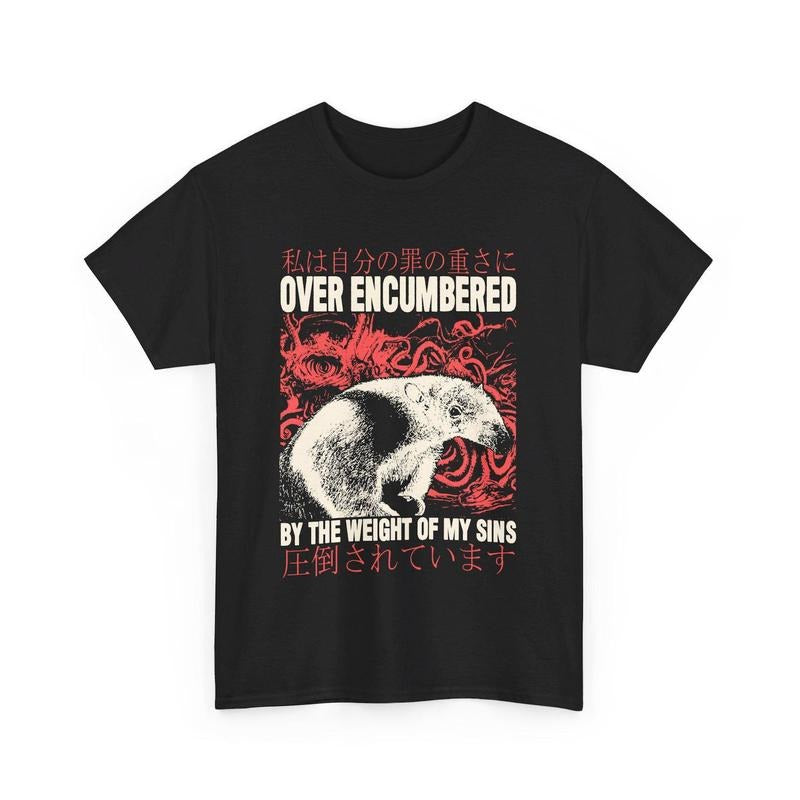 Over Encumbered Anteater T-Shirt Hoodie, Sweatshirt | GrindPrints.com
