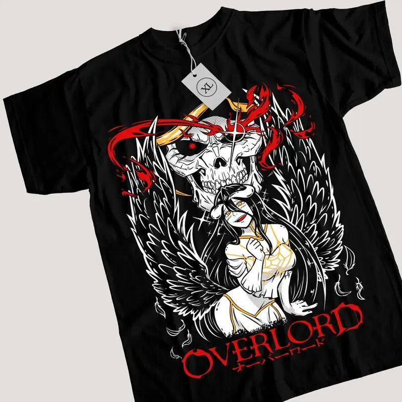 Overlord Ainz T-Shirt S-4XL Ooal Gown Albedo Overlord Anime Manga Gifts Shirt Tshirt S-4XL Hoodie, Sweatshirt