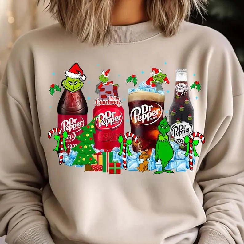 Oversized G!nchmasmas Dr Pepper Hoodie, in my G!nchmas era Hoodie, Christmas Hoodie,trending G!nchmas Hoodie, Christmas...
