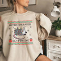 Overstimulated But Festive Sweatshirt, Possum Christmas Sweatshirt, Ugly Christmas Sweatshirt, Funny Possum Christmas...