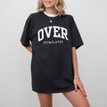Overstimulated T-Shirt, Funny Gift for Her Overstimulated Moms Club Trendy Tee Collegiate Retro Mom Tshirt Hoodie, Sweatshirt