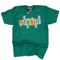 Overthinker Green T-Shirt- Comfortable cotton, lose fitted- short-sleeve- plus sized options graphic tees women cute...