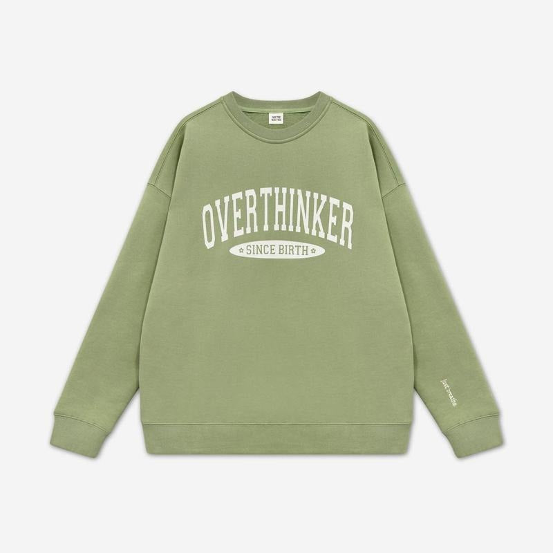 Overthinker Since Birth Crewneck Sweatshirt DRG, T-Shirts, Hoodie | GrindPrints.com