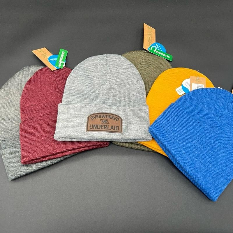 Overworked Underlaid Beanie T-Shirts, Hoodie, Sweatshirt | GrindPrints.com