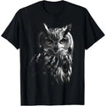 Owl Artwork - Bird Art Animal Owl T-Shirt Made in USA Hoodie, Sweatshirt | GrindPrints.com