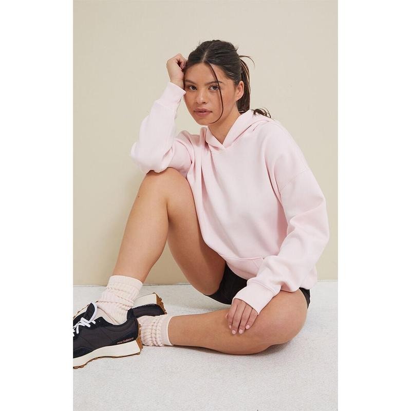 PAC 1980 Women's Active Pink Oversized Hoodie T-Shirts, Sweatshirt | GrindPrints.com