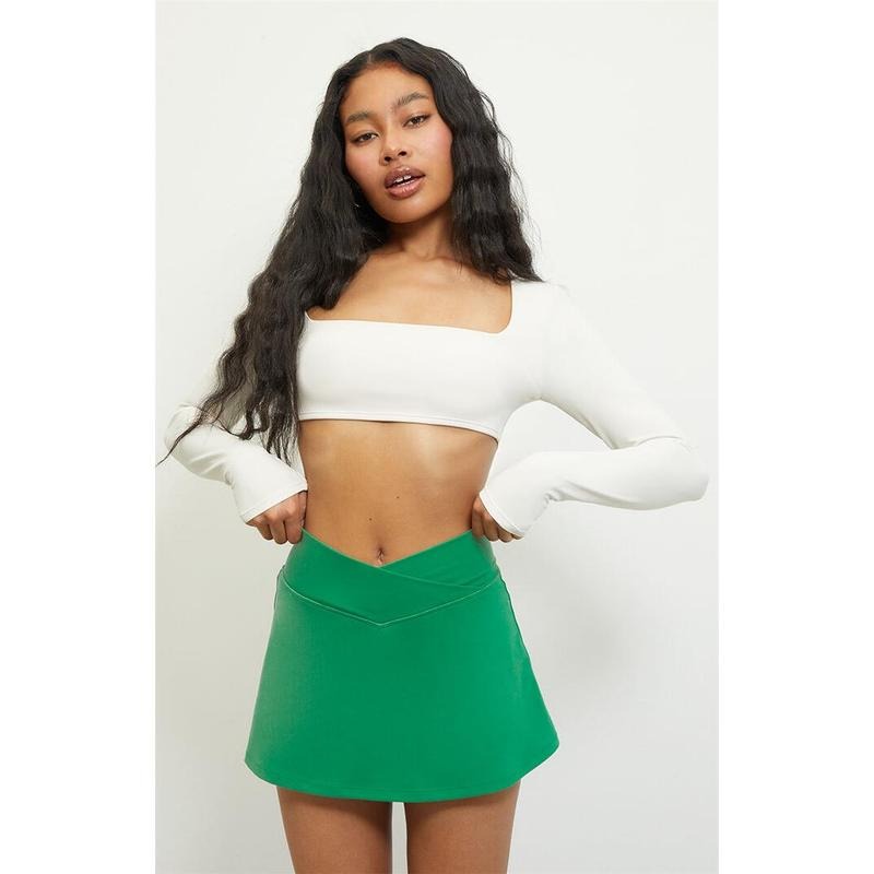 PAC 1980 Women's PAC WHISPER Active Green Crossover Front Mini Skirt T-Shirts, Hoodie, Sweatshirt | GrindPrints.com