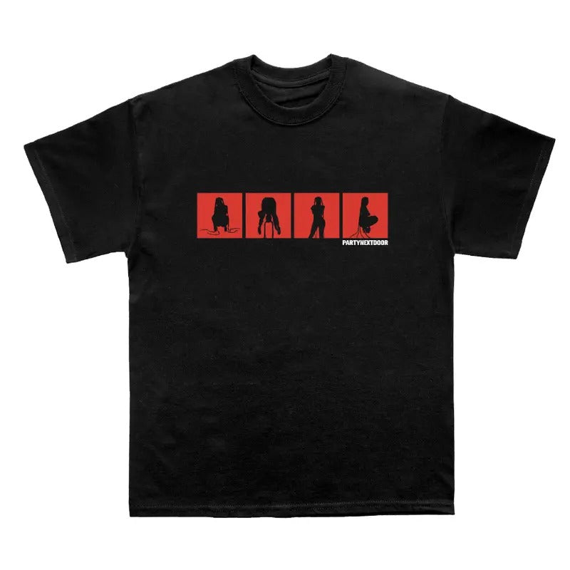 PARTYNEXTDOOR 4 Black Logo T-shirt Classic Cotton Hoodie, Sweatshirt | GrindPrints.com